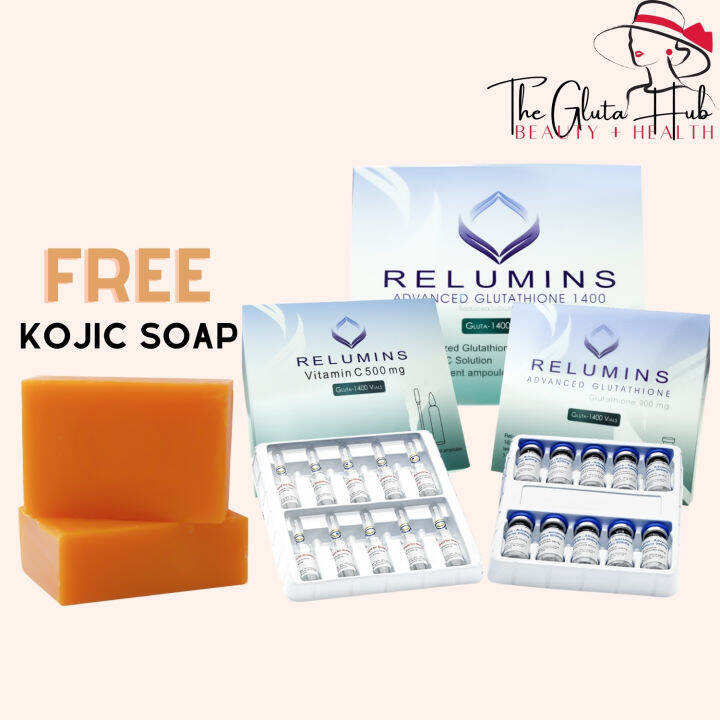 Relumins Advanced IV Glutathione 1400mg w/ Vitamin C (10 Oral Vials