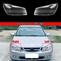 2Pcs Car Front Headlight Lens Cover Headlight Lamp Shell for Kia Cerato 2005-2007