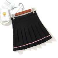 ‘；’ Womens Basic Versatile Stretchy Flared Casual Mini Skater Skirt Pink Unif Pleated Harajuku Korean Skirts Faldas Largas