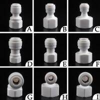 【cw】 20pcs 1/4 3/8  39;  39; PE Pipe Quick Connector Female Thread Purifier Water Pipe POM Washer Joints Water FountainReverse Osmosis System