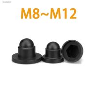 ✺❄ 5PCS M8 M10 M12 Black Hexagon Nut Bolt Protective Cap Plastic Decorative Protection Nut Caps Sleeve Screw Cap