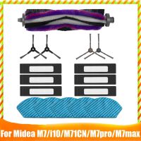 Replacement Spare Parts for Midea M7/ I10/ M71CN / M7Pro /M7Max Vacuum Cleaner Main Side Brush Filter Mop Cloth