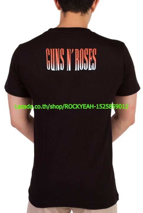เสื้อวง-guns-n-roses-เสื้อเท่ห์-แฟชั่น-กันส์แอนด์โรสเซส-ไซส์ยุโรป-rdm1455