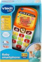 Vtech My 1St Smart Phone ของเล่น โทรศัพท์ มือถือ สุดน่ารัก ขนาดพอดีมือ มาพร้อมกับ ปุ่มกด รูปสัตว์ เพื่อการเรียนรู้ เกี่ยวกับ ตัวเลข และ สี