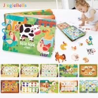 Baby Paste Quiet Busy Book Dinosaur Animal Car Cognition Numbers Matching Puzzle Game Montessori Educational Toy for Toddlers Flash Cards