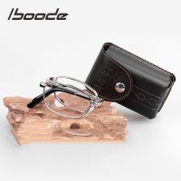 iboode Foldable Alloy Reading Glasses Women Men Folding Prosbyopic Glasses Ultralight 0.5 0.75 1.0 1.25 1.5 1.75 2.0 2.5 3.0