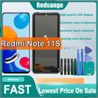 LCD TFT Redsange สำหรับ Redmi Note 11/11S จอแสดงผล LCD แบบสัมผัสหน้าจอ Digitizer Redmi Note แทนการประกอบสำหรับ2201117TG 11.11 S 2201117TY 2201117TI 2201117SG แสดงผลบนหน้าจอ2201117SI