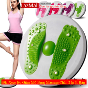Đĩa Xoay Eo Giảm Mỡ Bụng Massage Chân 2 In 1, Bàn xoay eo