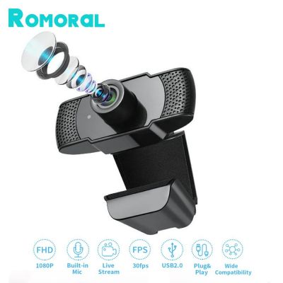 ZZOOI Webcam 1080P Full HD Web Camera With Microphone Computer Night Vision Cam Autofocus For Mini PC Gamer Mac Laptop Desktop