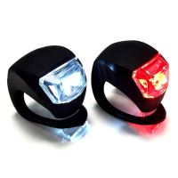 ☢☎☎ LED Silicone Bicycle Front Rear Light Set 3 Modes Waterproof MTB Mountain Road Bike Cycling Headlight Tail Warning Lamp