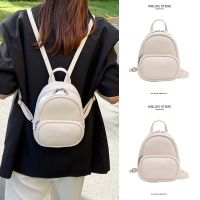 Summer high-level niche white small backpack ladies 2023 new 2023 childrens mini backpack small 【QYUE】