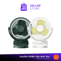 Jisulife FA18S Clip Mini Fan White/Green (พัดลมตั้งโต๊ะแบบหนีบ)