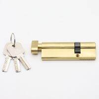 【YF】 90mm T60/30 Security Door Core Lock Cylinder Household Universal All-copper Single-sided Keyhole Kitchen Bedroom Children