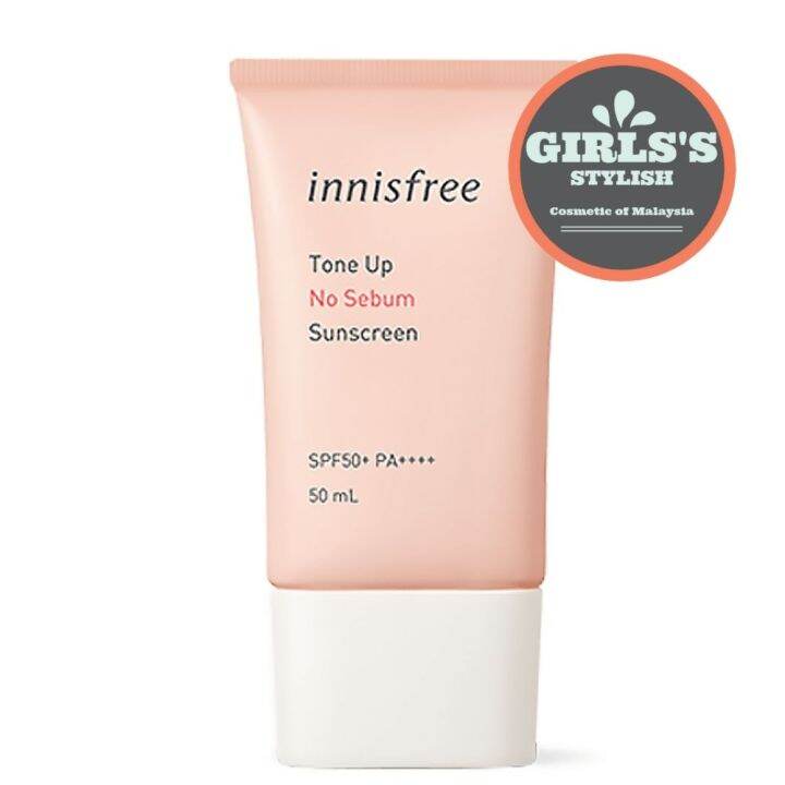 INNISFREE Tone Up No Sebum Sunscreen SPF50+ PA++++ 50ml (Sun Block Sun