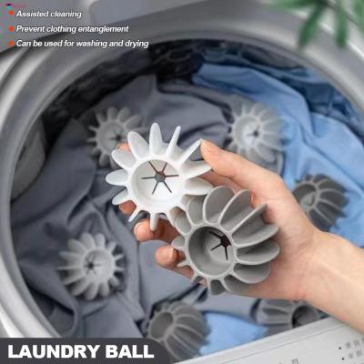 WF เครื่องมือดักจับขนสัตว์สำหรับแมวเครื่องซักผ้าเครื่องกำจัดขนสัดว์เลี้ยงกันพันกันทำความสะอาดเสื้อผ้า Bola Laundry ใช้ซ้ำได้6*4เจลซิลิโคน Bola Laundry