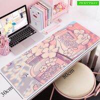 Pink Cute Mouse Pad Kawaii Mousepad Mat Gamer Mouse Mat Keyboard Mat Desk Mat Carpet Mausepad XL 900x400 For Computer Laptop Pad