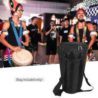 8นิ้วแอฟริกัน Djembe กลองกระเป๋า C Arry G Bag กันน้ำฟอร์ดผ้ากระเป๋าถือกระเป๋าเป้สะพายหลัง (สีดำ) เครื่องดนตรีกระเป๋า