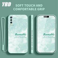 เคสโทรศัพท์สไตล์ภาพวาดสีน้ำมัน YBD สำหรับ Vivo Y20 2021 Y20i Y20S G Y12S 2021 Y20A Y12A Y3S Vivo 2026 V2029 V2038 V2044 V2033 V2042 V2069 V2039 V2068 V2032วัสดุซิลิโคนบางเป็นพิเศษที่มีลวดลายด้านข้างและสายคล้อง