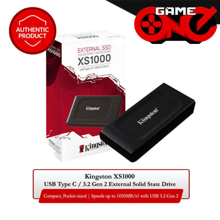 Kingston 1TB XS1000 USB 3.2 Gen 2 External Solid State Drive (SSD