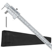 0-250mm Stainless Steel Vernier Calipers Marking Gauge Marking Tool Parallel Crossed Caliper with 2 Carbide Scriber Needle