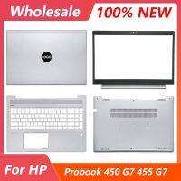 J76ใหม่ฝาหลังหน้าจอ LCD สำหรับแล็ปท็อปที่พักแขนเคสด้านล่าง HP Probook เคสกันน้ำ Housing Shell สำหรับ450 G7 455 G7 PRO 15 G3ฝาแป้นพิมพ์โน้ตบุ้ค