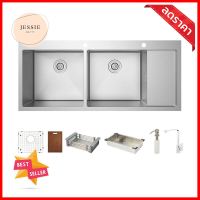 ซิงค์ฝังสแควร์ 2หลุม 1ที่พัก HAFELE MARIA 495.39.605 สเตนเลสBuilt-In Sink Square 2B1D HAFELE MARIA 495.39.605 SS **หมดแล้วหมดเลย**