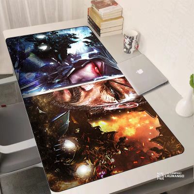 Large Metal Gear Solid Mouse Pad Gaming Accessories Xxl Keyboard Carpet Computer Pc Gamer Cabinet Desk Protector Laptop Mousepad Basic Keyboards