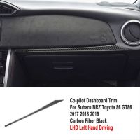 ของตกแต่งคอนโซลหน้ารถนำร่องร่วมสำหรับรถยนต์ Subaru Brz Toyota 86 Gt86 2017 2018 2019สติกเกอร์ไฟเบอร์คาร์บอนอุปกรณ์ตกแต่งภายใน