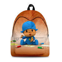 ใหม่กระเป๋าขนาดเล็ก P Youyou Pocoyo อะนิเมะอุปกรณ์ต่อพ่วงกระเป๋าเป้สะพายหลังผ้า Oxford กระเป๋านักเรียนสำหรับนักเรียนระดับประถมศึกษาและมัธยมศึกษา