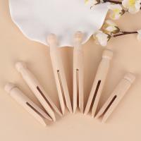 5pcs Wood Dolly Peg Traditional Dolly Style Wooden Clothes Pegs Pins Clips Round Wooden Clothespin Wooden Crafts Clips Pins Tacks