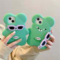 CS166 เคสมือถือสุดเท่ ลายใหม่ น้องหมี Bear ใส่แว่นเท่ๆ เคสซิลิโคนนิ่ม พร้อมส่ง