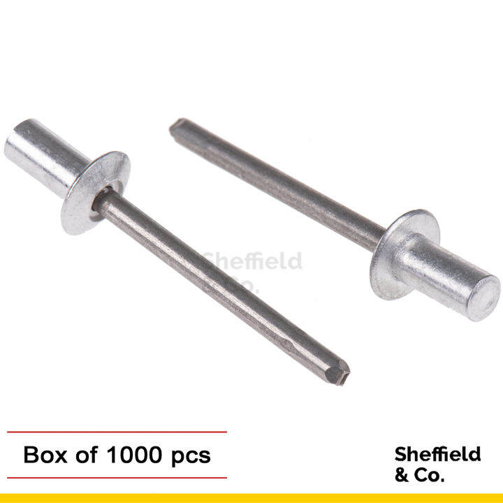KRUPP Aluminum Blind Rivet, 5/32" x 1/2" [Box of 1000 pcs] Lazada PH