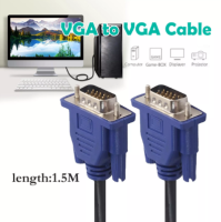 ?จัดส่งจากประเทศไทย? สายต่อจอ VGA Monitor สายต่อจอคอมพิวเตอร์ VGA MaleTo Male 15pin 1.5M สายเส้นใหญ่ สายหนา งานดี 3+5