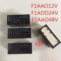 【❖New Hot❖】 XICOO 5ชิ้น/ล็อต F1aa012v ใหม่ F1aao12v F1ad024v F1ado24v F1aa048v F1aao48v 5a 12vdc 24vdc 48vdc รีเลย์ Pin6