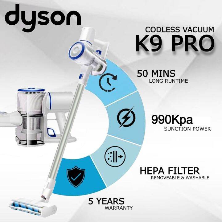 (Ready Store) K9 Cordless Vacuum Cleaner Dust Mite Wireless Handheld