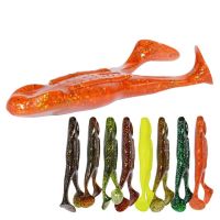 【DT】hot！ New 2Pcs Swimbaits Soft Bait Fly Fishing 105mm 14g Frog Silicone Plastic Flounder Pasca Peche