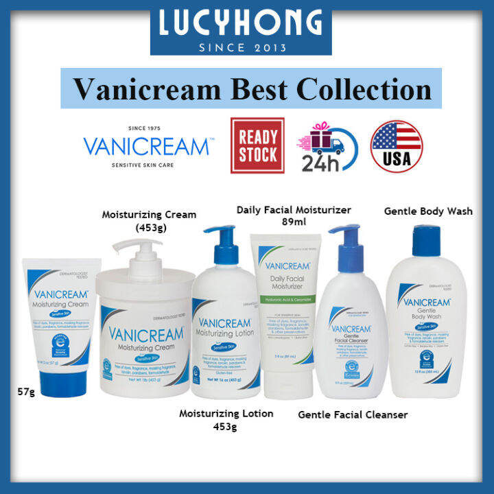 Vanicream Gentle Facial Cleanser/Facial Moisturizer/Moisturizing Cream