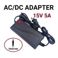 Adapter AC/DC อะแดปเตอร์แปลงไฟ 15V5A ไฟ LED ใช้กับแอมป์จิ๋ว 5.5x2.5mm