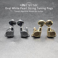 Chrome Gold Inline Guitar Tuning Pegs keys Tuners Machine Heads for strat e Style Electric Guitar