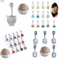 【CW】 1x Belly Navel Piercing Cooper Leopard Jewelry Pircing Umbilical