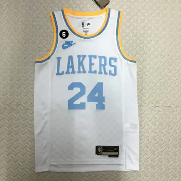 S) Los Angeles Lakers #24 Kobe Bryant Basketball NBA Jersey White