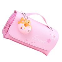 Decompression Pencil Case Portable Cute Pencil Bag Cartoon School Stationery Bag School Supplies Pen Bag Prize