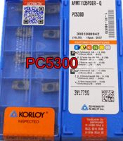 เม็ดมีดคาร์ไบด์ KORLOY ดั้งเดิม 100% APMT1135 APMT1604 PDER-Q PC5300 การประมวลผล: สแตนเลสเหล็กอัลลอยด์ ฯลฯ