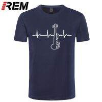 Electric Violin Heartbeat T-Shirt Special Instrument Gift 100% Cotton Short Sleeve O-Neck T Shirt Tops Summer Cool Funny T-Shirt  HU4W