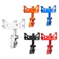 Metal Adjustable Trailer Hitch Bracket Climbing Car Part Accessories Compatible for 1/6 Scx6 Rc Trx6 ,Red