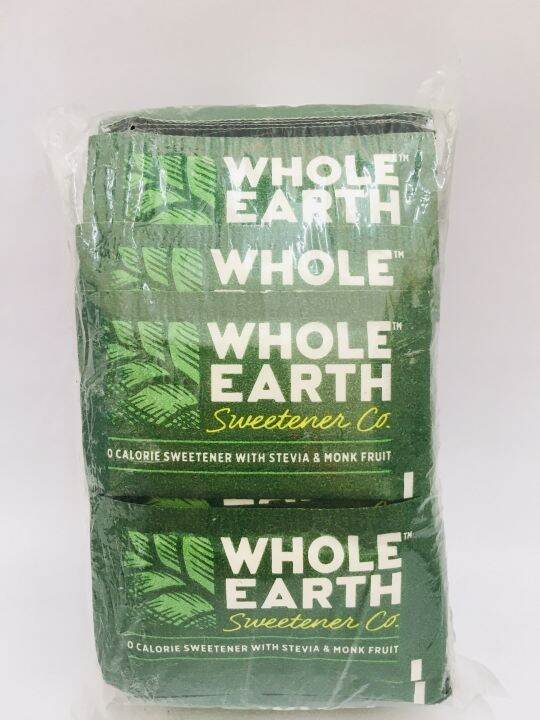 WHOLE EARTH SWEETENER STEVIA LEAF and MONK FRUIT 100 PACKETS Lazada PH