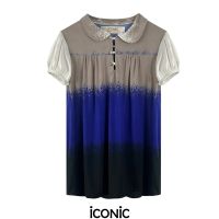 iCONiC BLACK  HYDRANT TOP  #9073 เสือผญ ผ้ายืด สีดำ ฟรีไซส์ ทรงหลวม อก32-40" ยาว25" เสืื้อแฟชั่น เดรสออกงาน เดรสสั้น เดรสทำงาน เดรสงานแต่ง เดรสไฮโซ