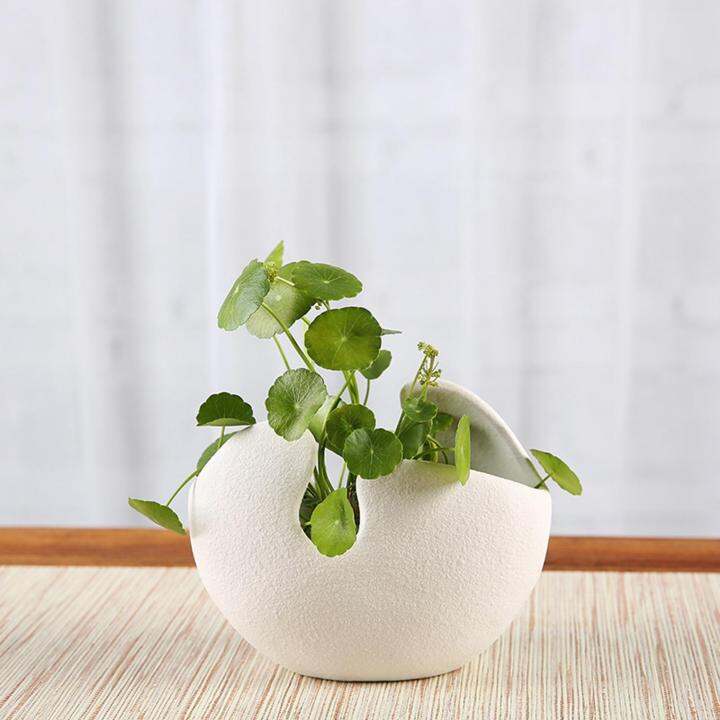 Loviver Simple เซรามิค Planter Pot Hydroponics Container Plant Holder For  Outdoor Plants, Snake Plants, Windowsill,ดอกไม้ในร่มและกระถางกระบองเพชร |  Lazada.Co.Th