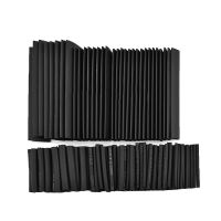 127pcs/Lot Thermoresistant Shrink Wrapping Black Heat Shrink Tube Wire Sleeve 2:1 Polyolefin Wound Cable Waterproof Sleeve Electrical Circuitry Parts