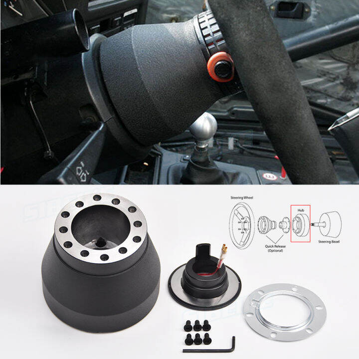 JDM Racing Steering Wheel Hub Adapter Boss Kit Aluminium 6 Hole Hub